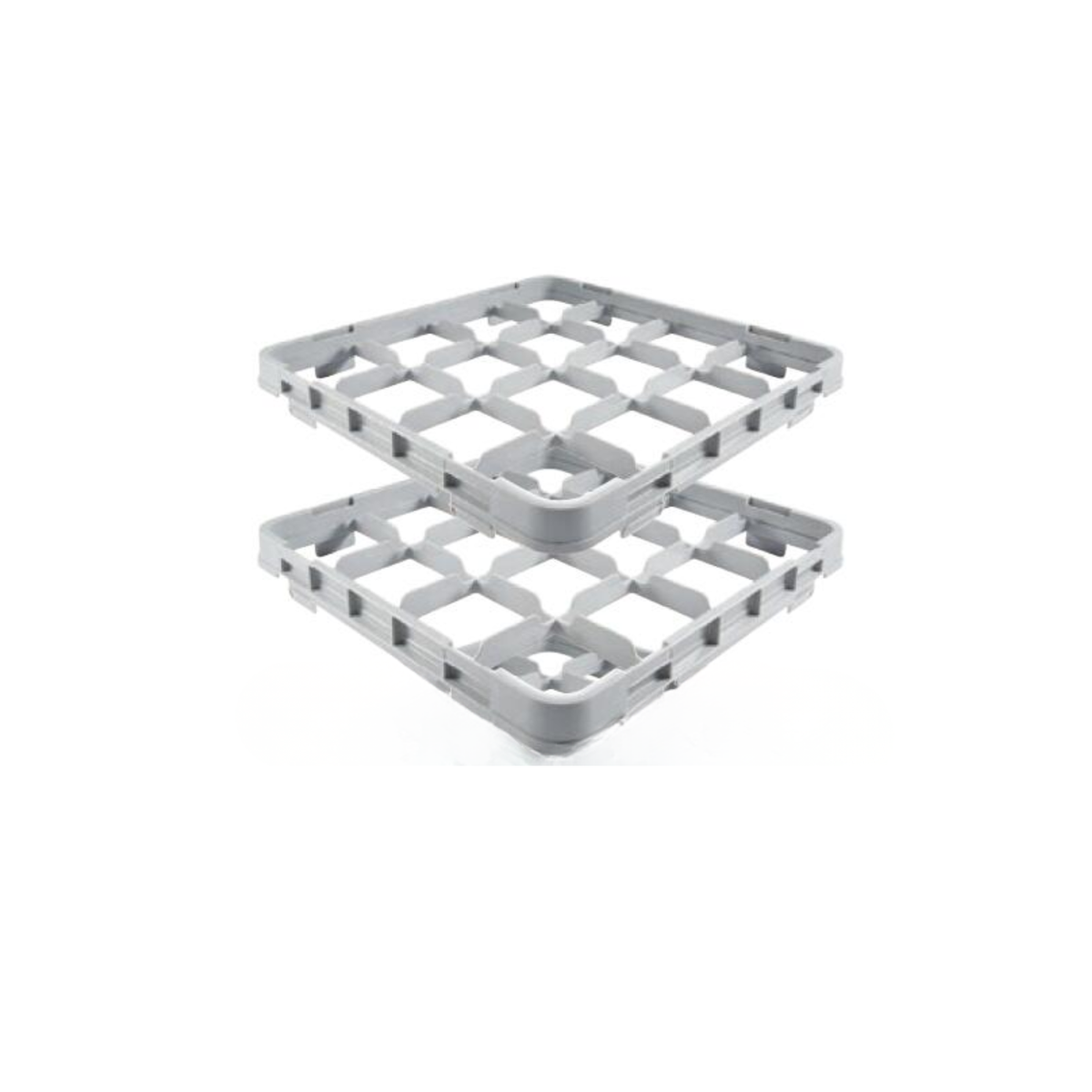 BASE RACK DE 16 CON 1 EXTENSION - GRIS