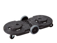 PLATAFORMA MOVIL DOBLE CONT REDONDO - NEGRO