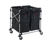 CARRO PLEGABLE PARA CLASIFICACION DE ROPAS - GRIS